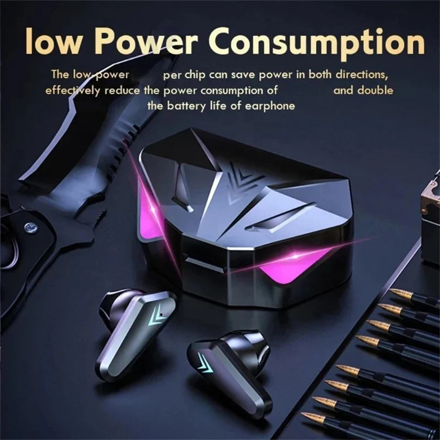 NEW AIR X15 Earphones Bluetooth Wireless Gamer Headphones Sport Low Latency Earbuds fone Gamer Headset Gamer With Mic Handfree