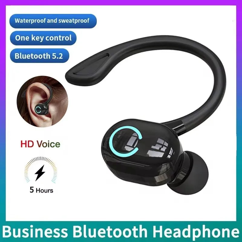 Wireless Headphone Bluetooth Earphone With Mic Single in-Ear Sports Waterproof TWS Earbuds Bluetooth Handsfree Headset Sport