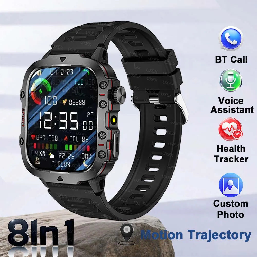 Commercial Smartwatch Watch Men 1.96” HD Wireless Call Health Tracker Custom Photo Happy Birthday Present Watches Smart Man 2025