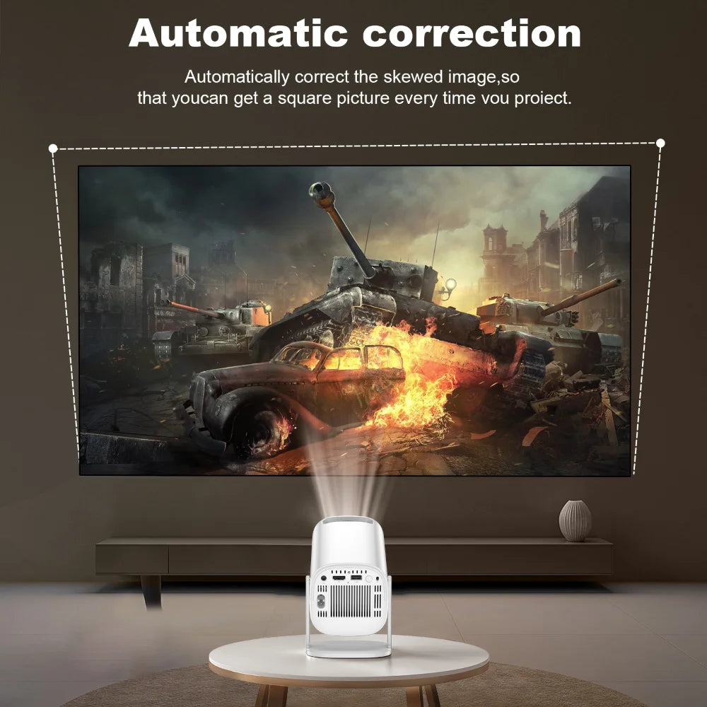 P30 Android 11 Projector Allwinner 713 Quad Core Support 2.4G/5G WiFi 4K 1080P BT5.0 1208*720P Home Cinema Portable Projector