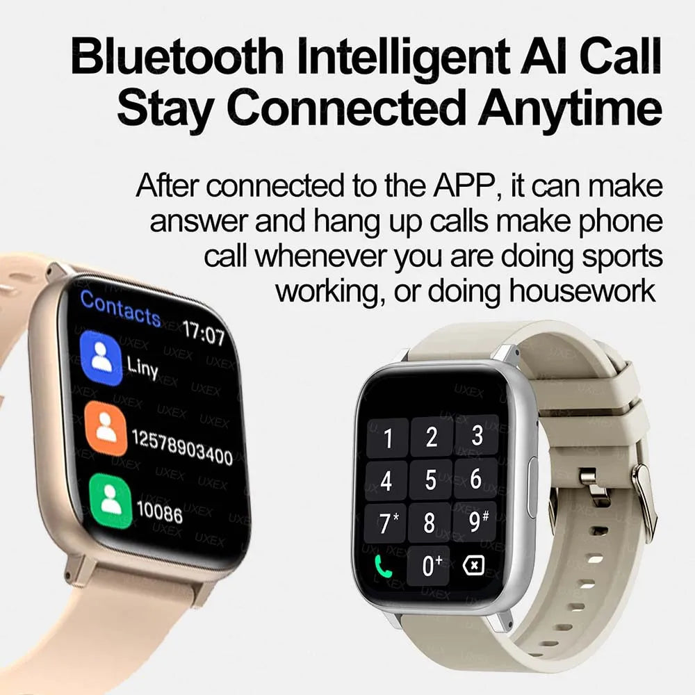 New Pro Smartwatch HD Full Screen Bluetooth Call Health Tracker Men And Women Sports Gift Custom Photo Fitness Smart Watch 2025